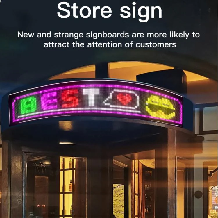 Double Row Ultra-Thin Waterproof LED Flexible Advertising Matrix Display Screen, Type:USB 32x192 Pixels - Image 5