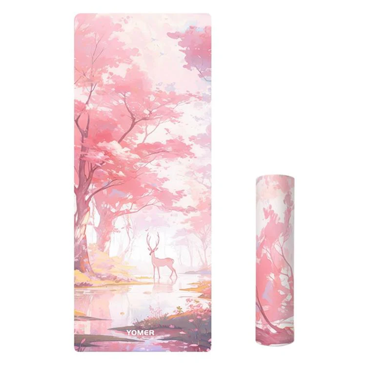 Double-Sided Anti-Slip Texture Thickened Soundproof Yoga Mat(Moose Fairy Tale)