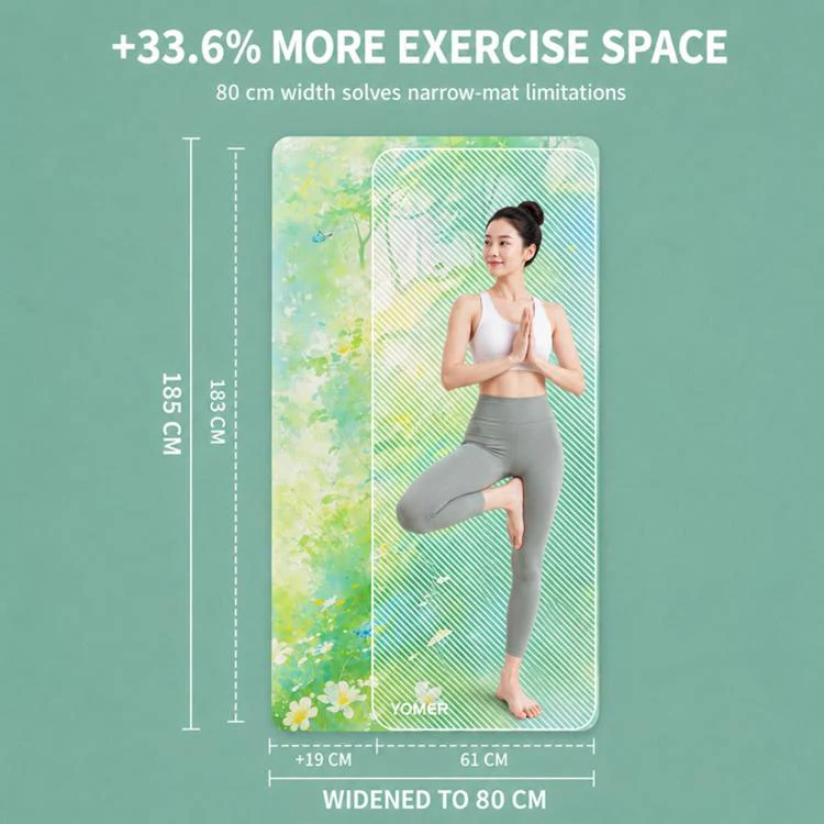 Double-Sided Anti-Slip Texture Thickened Soundproof Yoga Mat(Moose Fairy Tale) - Image 5