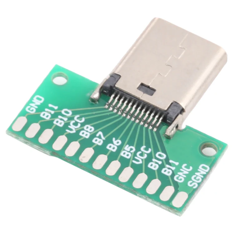 Double-sided Positive and Negative Type C Female Test Board USB 3.1 with PCB 24pin Welded - Image 2