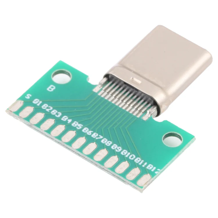 Double-sided Positive and Negative Type C Male Test Board USB 3.1 with PCB 24pin Welded - Image 2