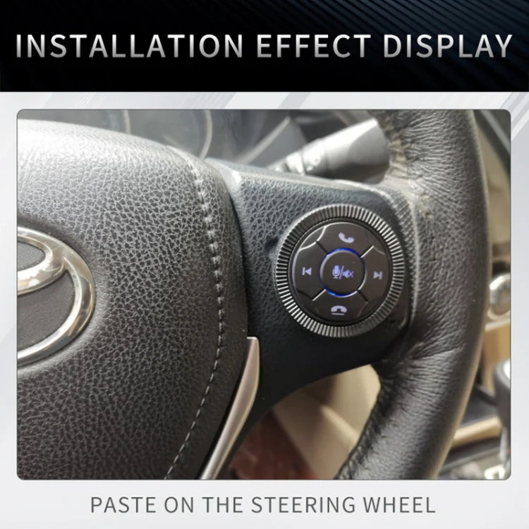 DQX-999A Multifunctional Steering Wheel Button Controller Car DVD Screen Wireless Remote Control (Black) - Image 8