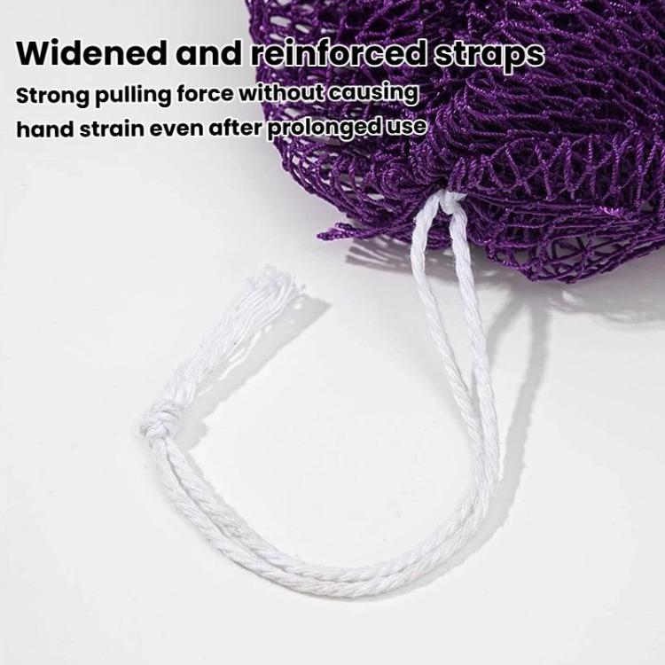Drawstring Long Nylon Bath Towel High Elastic Exfoliating Sauna Towel(Black) - Image 7