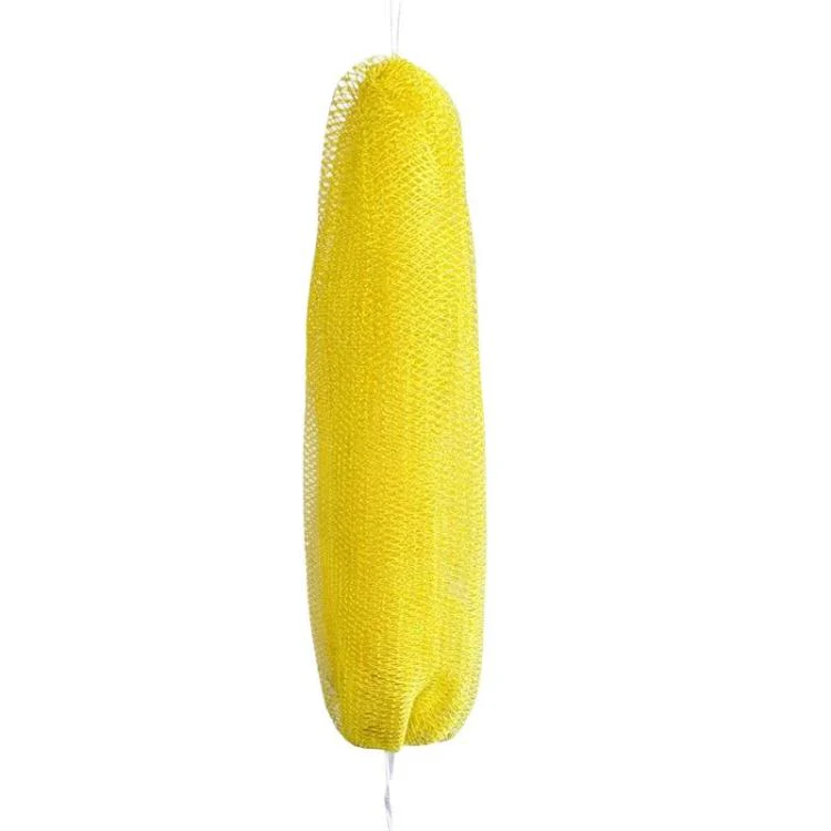 Drawstring Long Nylon Bath Towel High Elastic Exfoliating Sauna Towel(Yellow)