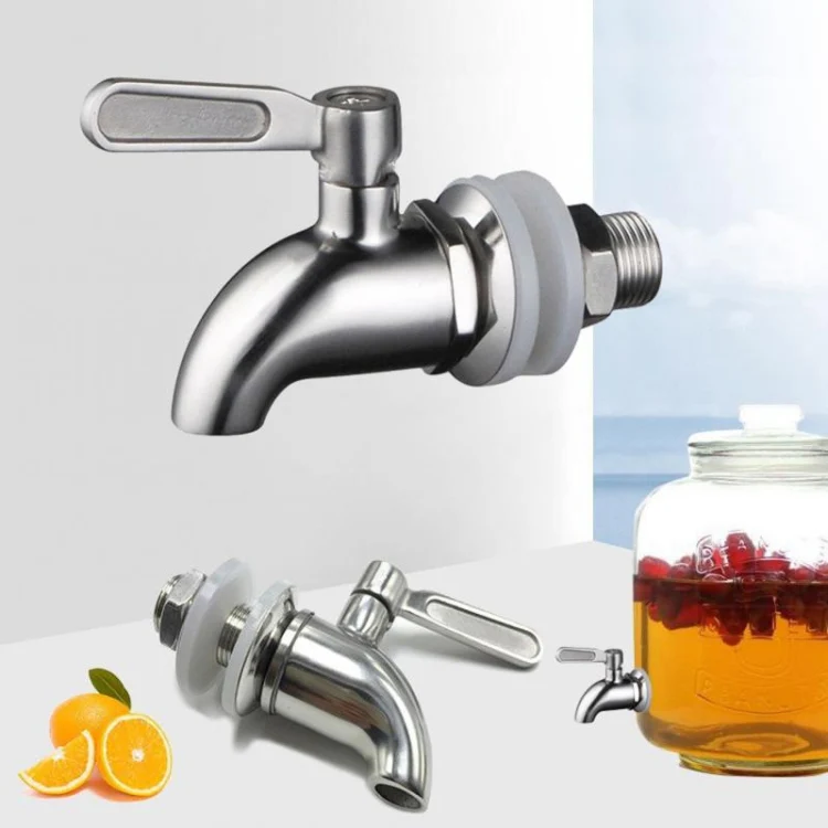 Drink Dispenser Beverage Wine Barrel Tap Spigot Stainless Steel Coffee Juice Faucet - Image 8