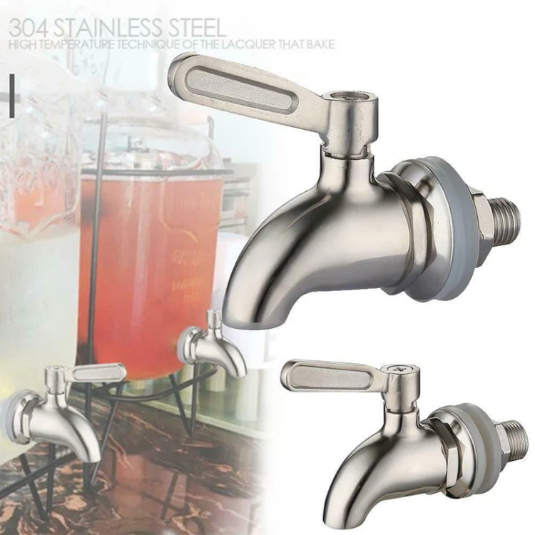 Drink Dispenser Beverage Wine Barrel Tap Spigot Stainless Steel Coffee Juice Faucet - Image 9