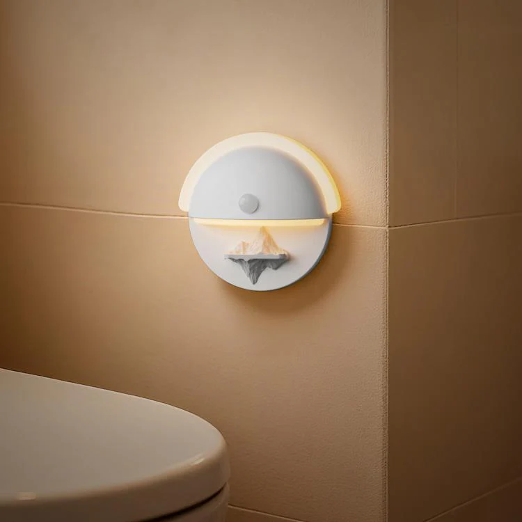 DS011 Rechargeable Mountain Motion Sensor Night Light(White)