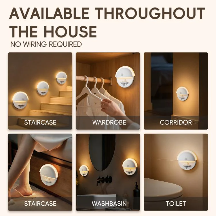 DS011 Rechargeable Mountain Motion Sensor Night Light(White) - Image 6