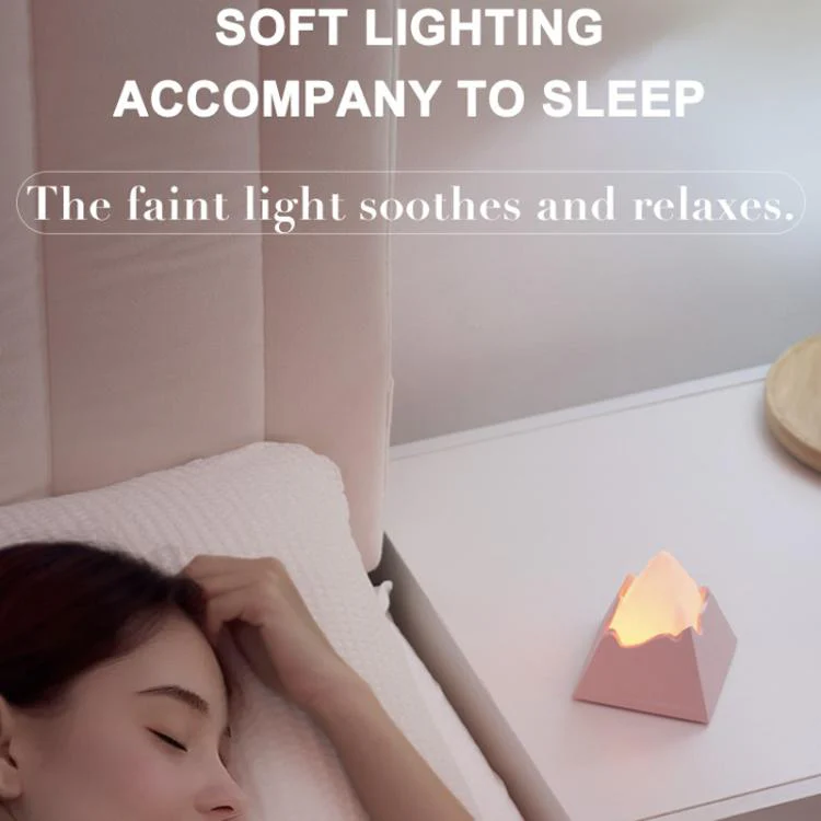 DSX010 Mini Volcano Aroma Diffuser Night Light(Black) - Image 9