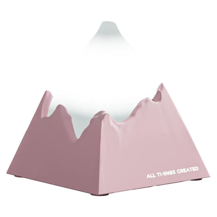 DSX010 Mini Volcano Aroma Diffuser Night Light(Pink) - Image 2
