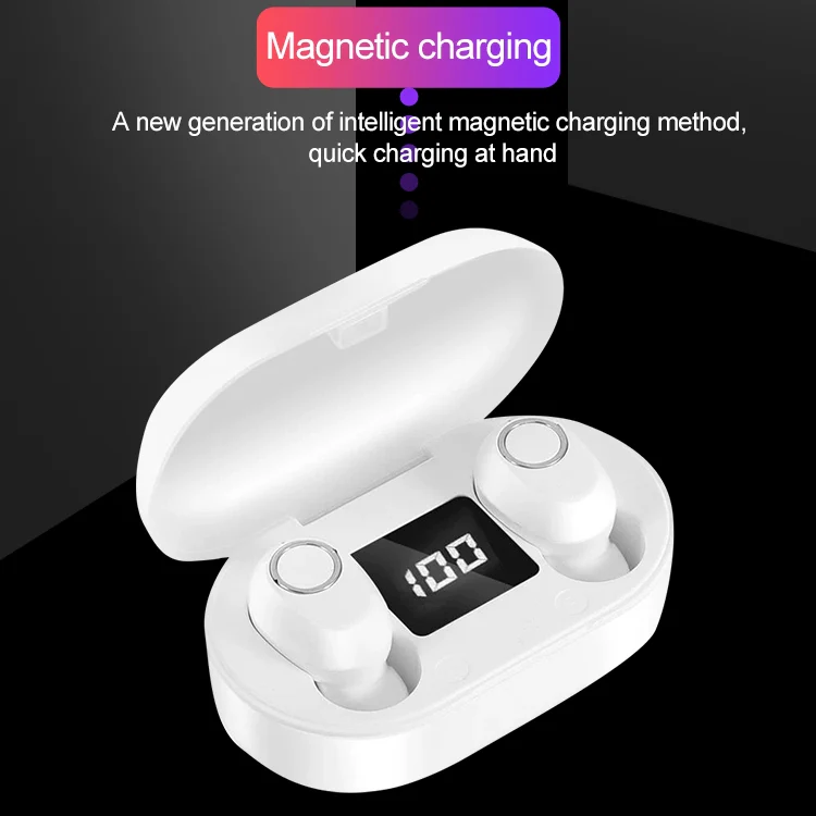 DT-13 Wireless Two Ear Bluetooth Headset Supports Touch & Smart Magnetic Charging(Pink) - Image 6