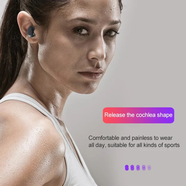 DT-14 Wireless Two Ear Bluetooth Headset Supports Touch & Smart Magnetic Charging & Power On Automatic Pairing(White) - Image 9