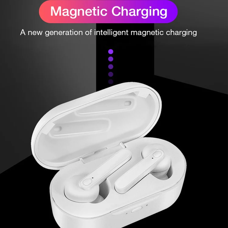 DT-5 IPX Waterproof Bluetooth 5.0 Wireless Bluetooth Earphone with Magnetic Charging Box, Support Call & Power Bank Function(Black) - Image 8