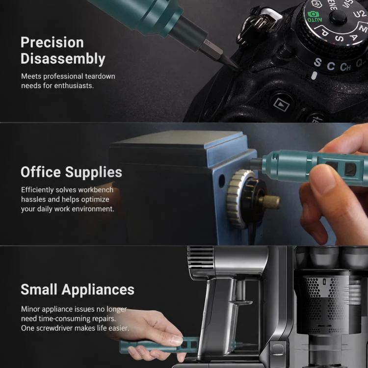 Dual Power Pen-Type Electric Screwdriver, Style:Only Screwdriver - Image 8