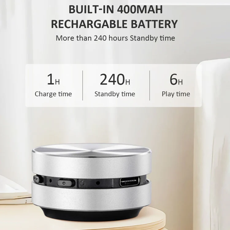DuraMOBI Hummingbird Black Technology Bone Conduction Wireless Speaker Portable Small Audio(Silver) - Image 6