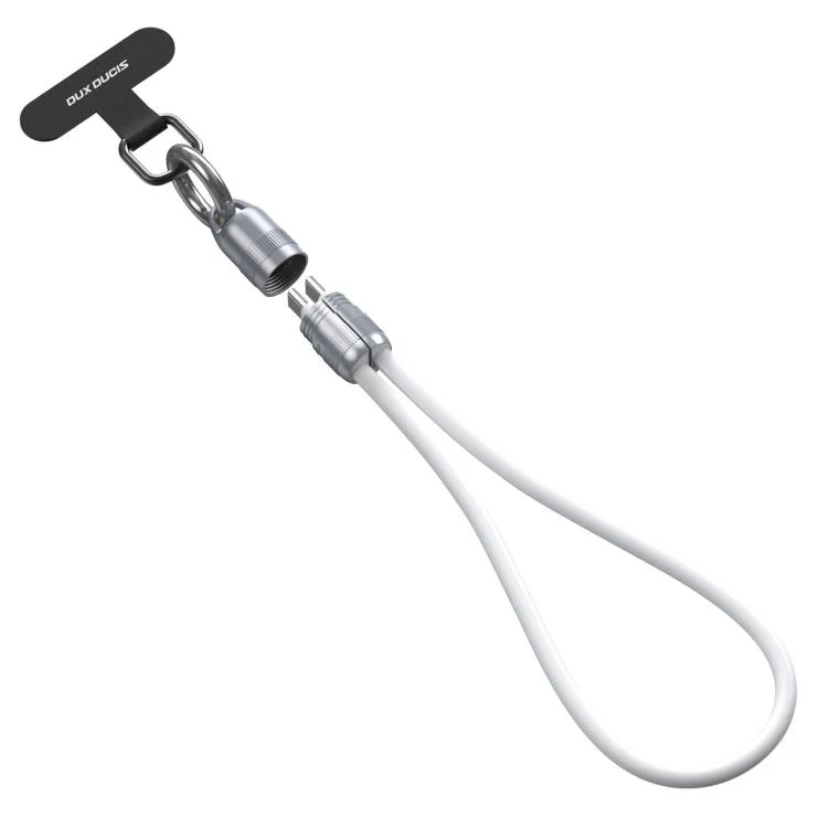 DUX DUCIS LCBA Series 60W Type-C to Type-C Lanyard Fast Charging Data Cable, Length: 30cm(White) - Image 2