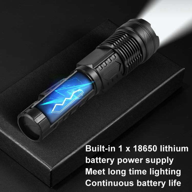 E-SMARTER A76 Telescopic Zoom COB Side Light Strong Light Torch, Style: P50 Bulb - Image 5