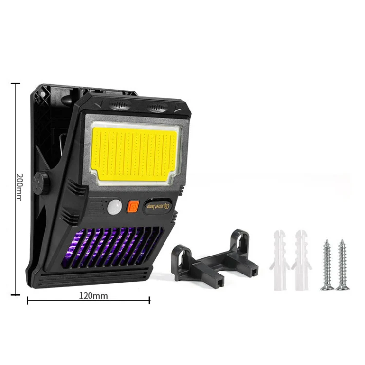 E-SMARTER W7105-1 Patch Solar Wall Lamp With Clip Mosquito Killer Lamp Portable Body Sensor Outdoor Garden Light - Image 10