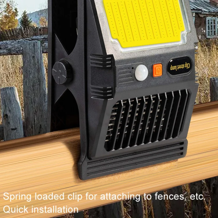 E-SMARTER W7105-2 COB Solar Wall Lamp With Clip Mosquito Killer Lamp Portable Body Sensor Outdoor Garden Light - Image 7