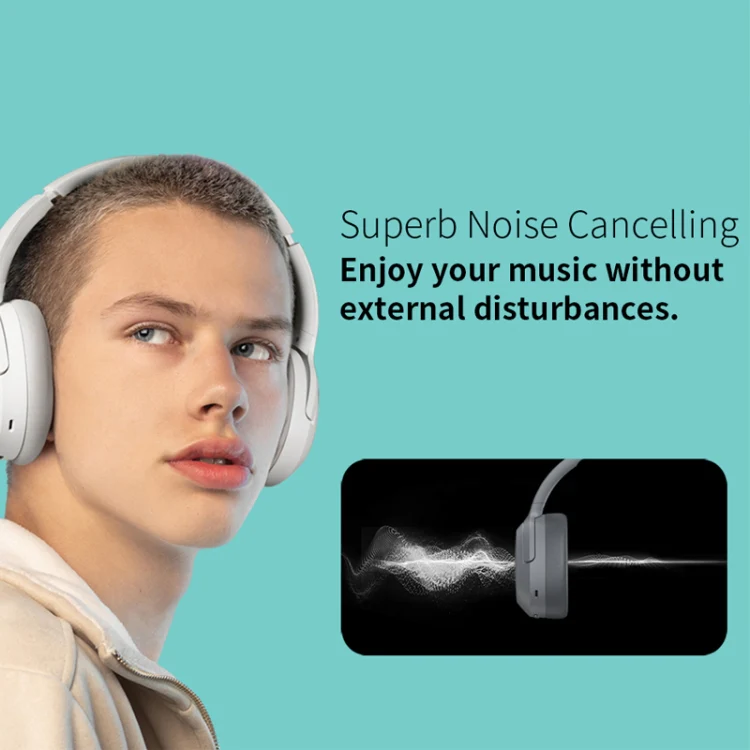 Edifier W820NB Bluetooth Wireless Noise Cancelling Sports Music Headset(White) - Image 7