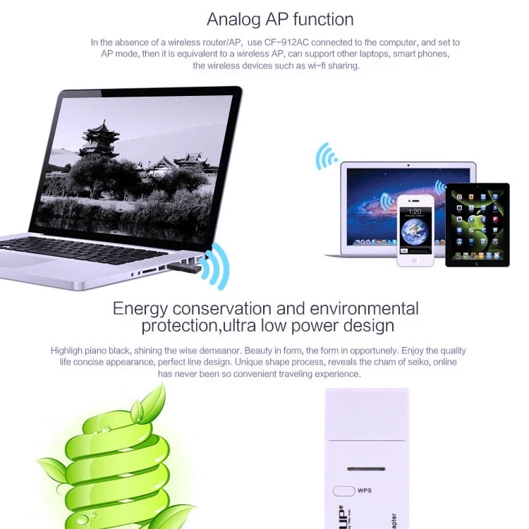 EDUP AC-1601 802.11AC 1200M Dual Band USB 3.0 Wifi Wireless Adapter - Image 14