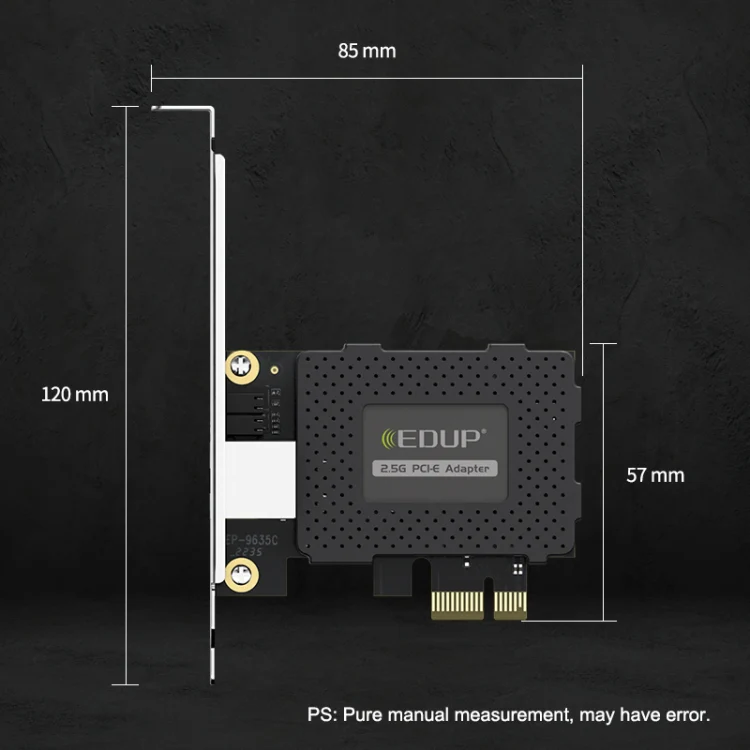 EDUP EP-9635C 2.5Gbps Gigabit Game Wired Network Card 2500M High Speed Internet Port Expansion Desktop PC Adaptive Ethernet Network Adapter - Image 11