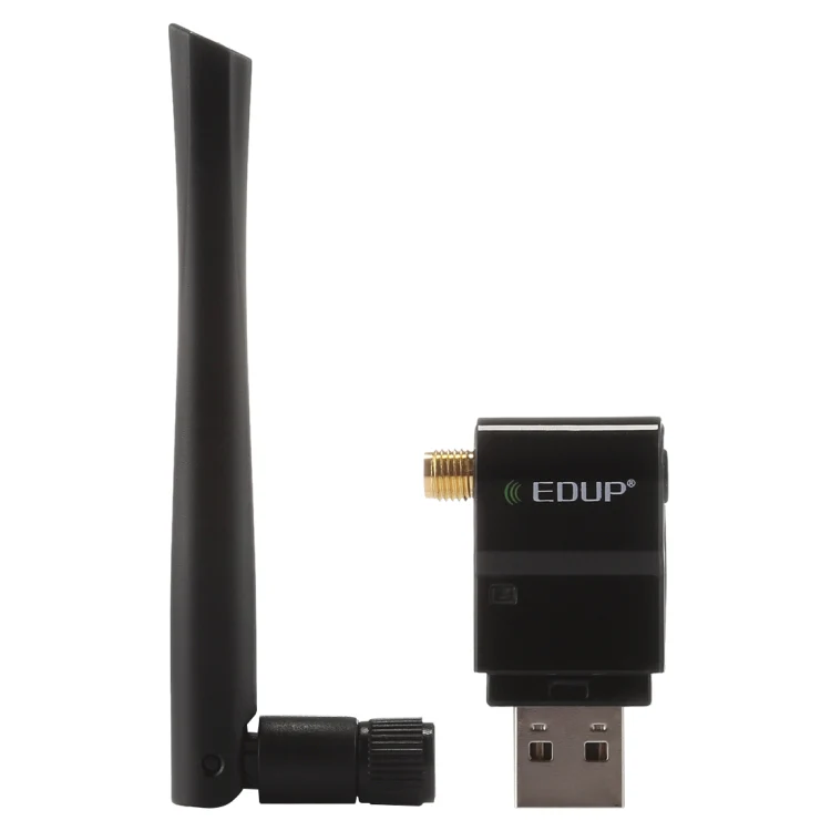 EDUP EP-AC1635 600Mbps Dual Band Wireless 11AC USB Ethernet Adapter 2dBi Antenna for Laptop / PC(Black) - Image 4
