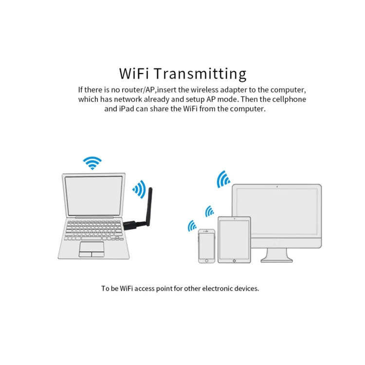 EDUP EP-AC1661 2 in 1 Bluetooth 4.2 + Dual Band 11AC 600Mbps High Speed Wireless USB Adapter WiFi Receiver - Image 12