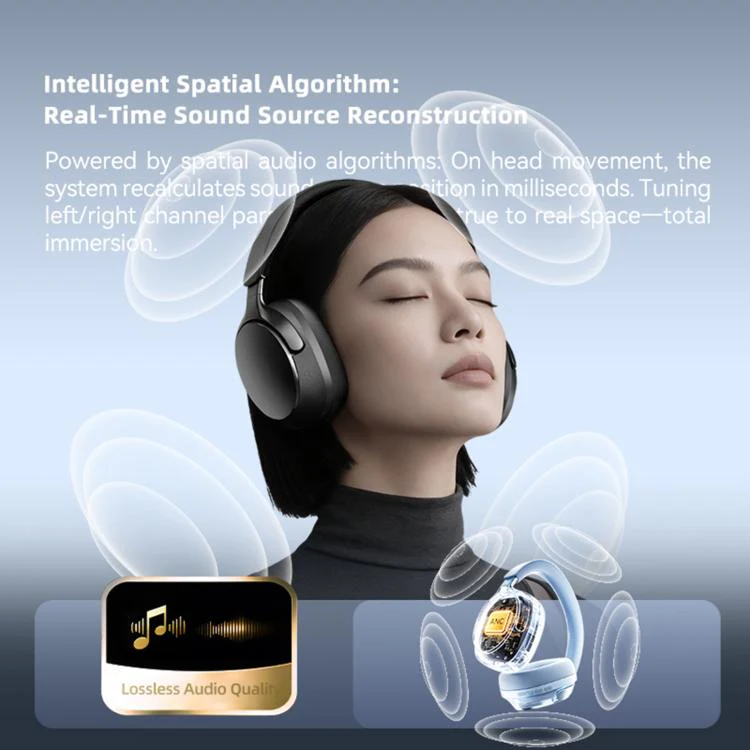 EL-GT5 Noise Reduction Over-Ear Bluetooth Earphone(Silver) - Image 4