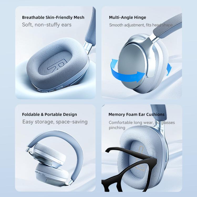 EL-GT5 Noise Reduction Over-Ear Bluetooth Earphone(Silver) - Image 8