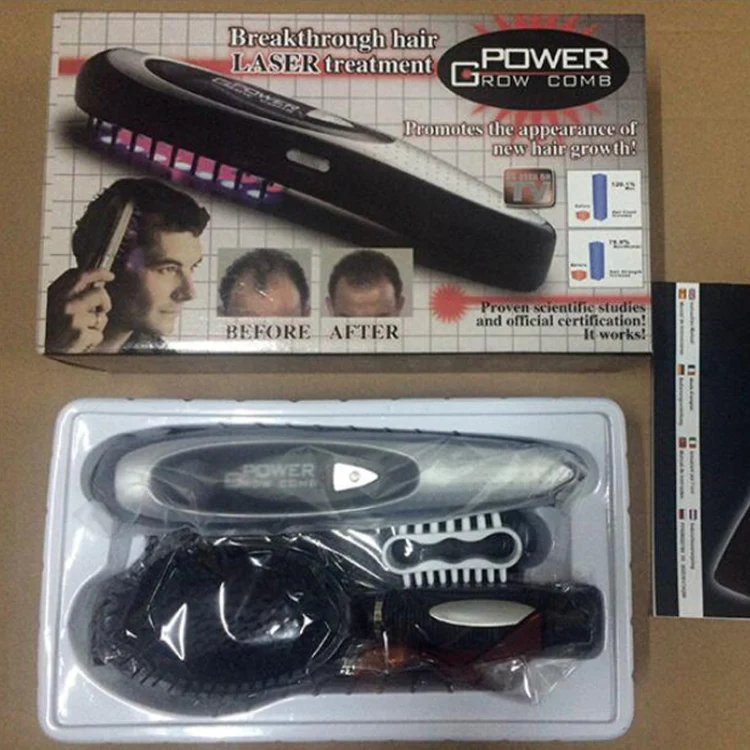 Electric Laser Hair Growth Comb Hair Brush LED Hair Loss Stop Regrow Therapy Comb Infrared Massager - Image 6