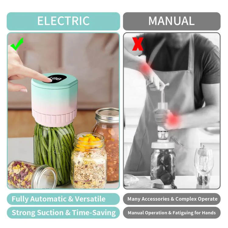 Electric Mason Container Vacuum Sealing Machine(KZ-80S) - Image 8