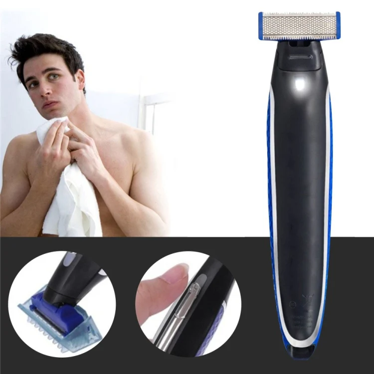 Electric Men Shaver Rechargeable Shaver Trimmer(Black + Blue) - Image 2