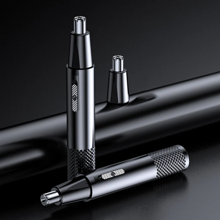 Electric Nose Hair Clipper Rechargeable Washable Portable Travel Trimmer(Black)