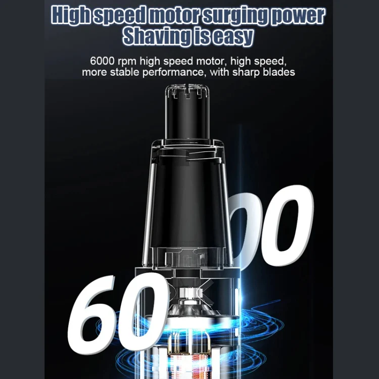 Electric Nose Hair Clipper Rechargeable Washable Portable Travel Trimmer(Black) - Image 8