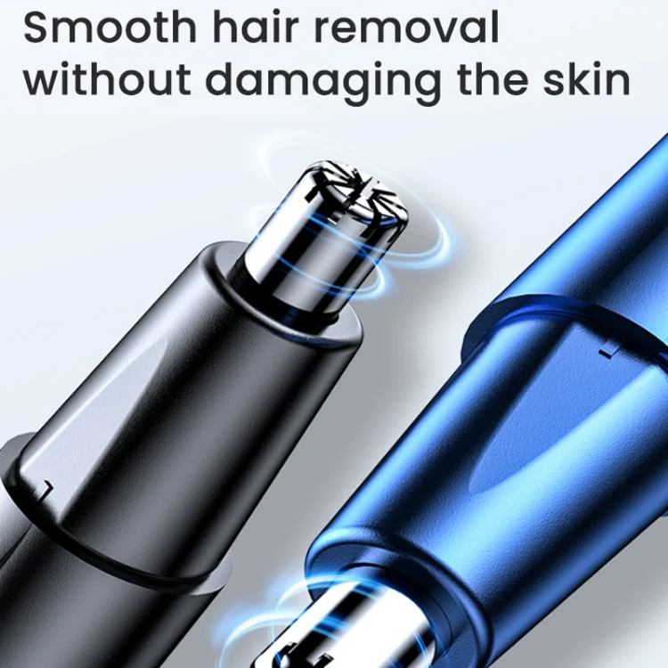 Electric Nose Hair Clipper Rechargeable Washable Portable Travel  Trimmer(Blue) - Image 5