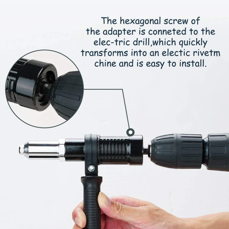 Electric Rivet Nut Machine Core Pulling Accessories Riveting Tools Cordless Rivet Drill Adapter(Boxed) - Image 3