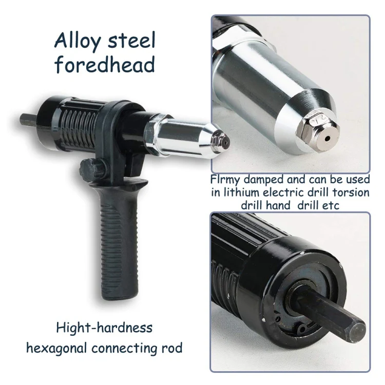 Electric Rivet Nut Machine Core Pulling Accessories Riveting Tools Cordless Rivet Drill Adapter(Boxed) - Image 5