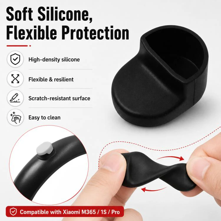Electric Scooter Accessories Rear Fender Hook Silicone Cover for Xiaomi Mijia M365(White) - Image 5