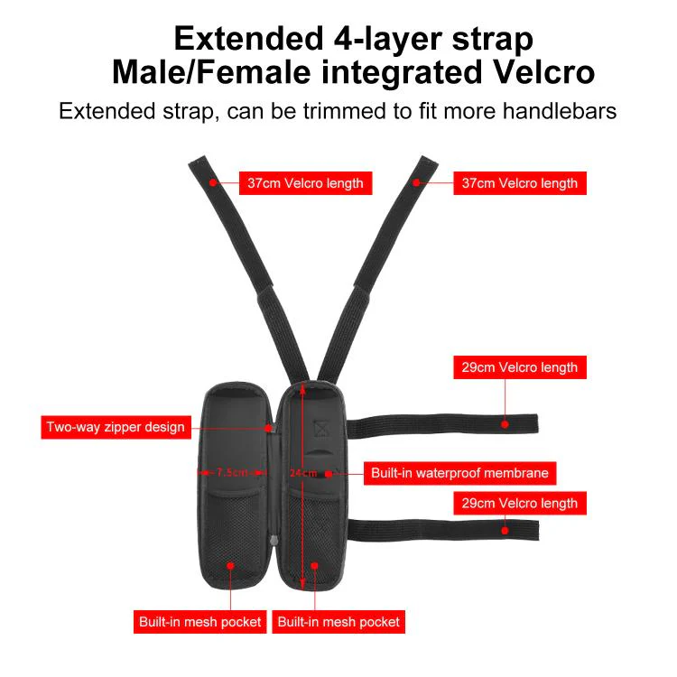 Electric Scooter Waterproof Water Bottle Bag(Black) - Image 4