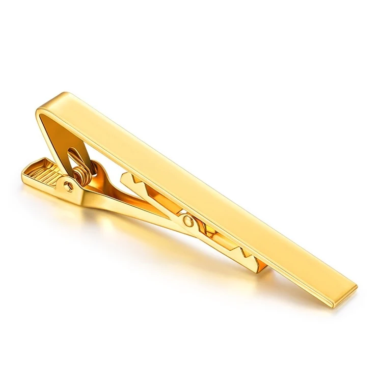Electroplated Copper Colored Men Tie Clip(Z1040 Gold) - Image 2