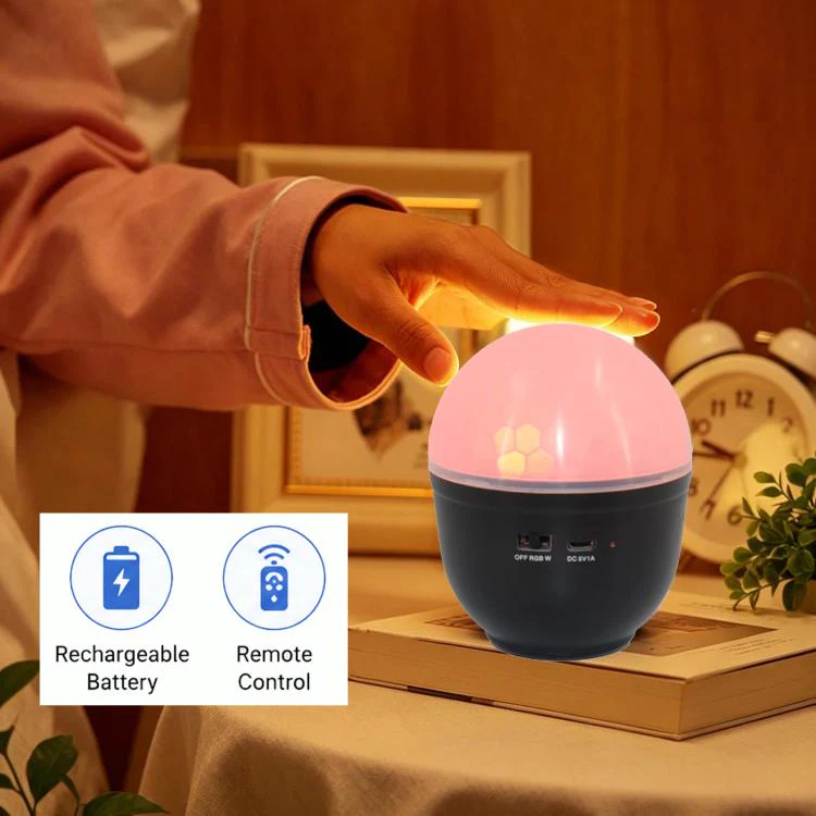 EMS-28 LED Eye-Caring Night Light For Office & Study, Stage Ambience Projection Lamp, Spec: Rechargeable With Remote Control