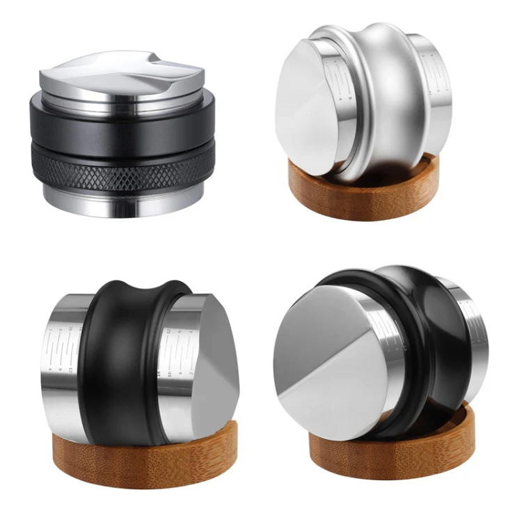 ENB-11 51mm Stainless Steel Coffee Cloth Powder Dispenser Coffee Machine Handle Universal, Colour: One Word Double Head - Image 2