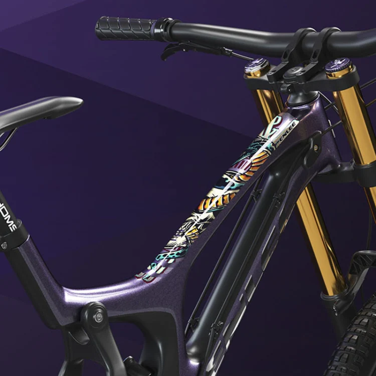 ENLEE E-2210 10pcs /Set Bicycle Jersey Stickers Mountain Bike Frame Protection Adhesive Tape, Model: Anime - Image 2