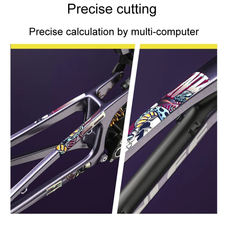 ENLEE E-2210 10pcs /Set Bicycle Jersey Stickers Mountain Bike Frame Protection Adhesive Tape, Model: Stripe - Image 5