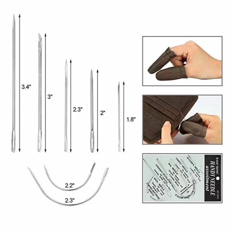 ER103 28 In 1 Handmade Leather DIY Tool Set Sewing Craft Tool Set - Image 4
