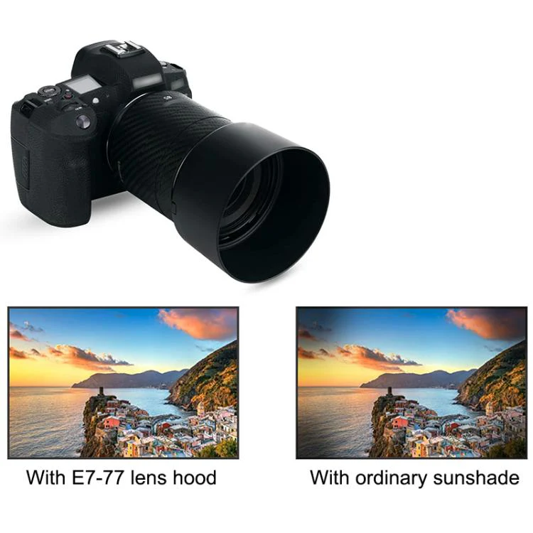 ET-77 Lens Hood Shade for Canon RF 85mm f/2 Macro IS STM Lens (Black) - Image 6