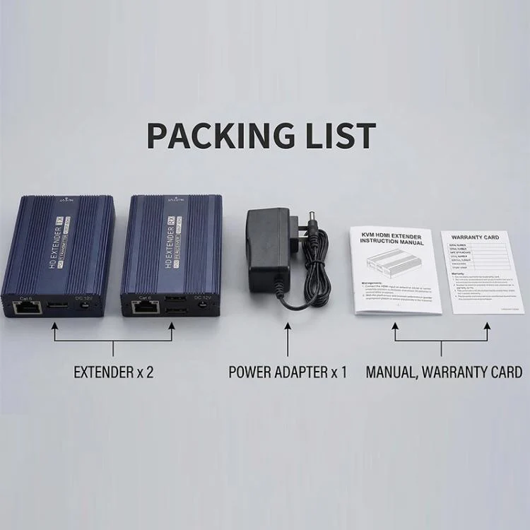 ET1815KVM 150m 1080P 60Hz HDMI Extender with Cat6 / RJ45 / KVM Port, Plug:AU Plug - Image 3
