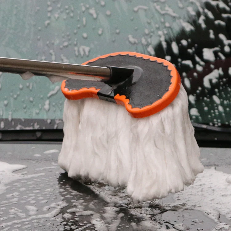 Extended Telescopic Soft Wool Car Washing Mop, Size: 125cm - Image 2