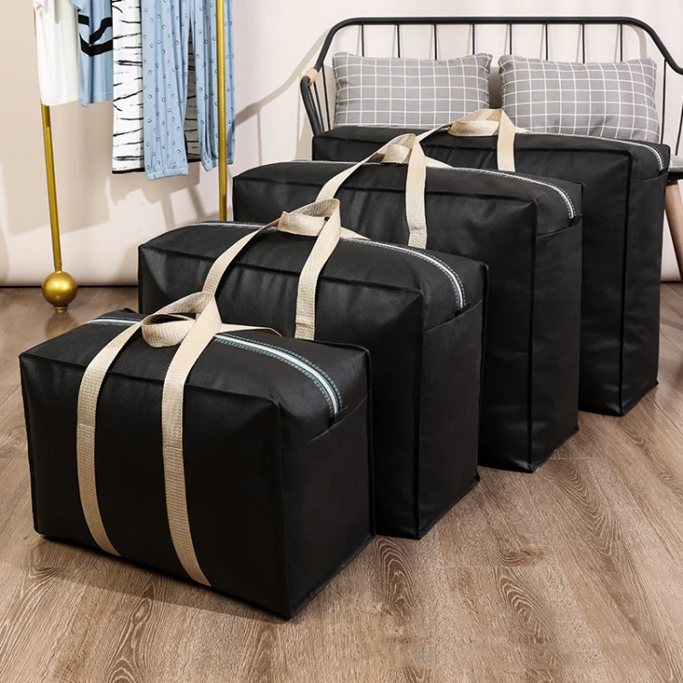 Extra Large Moving Bags Storage Totes Bag Travel Duffle Bag  68 x 50 x 25cm(Black) - Image 2